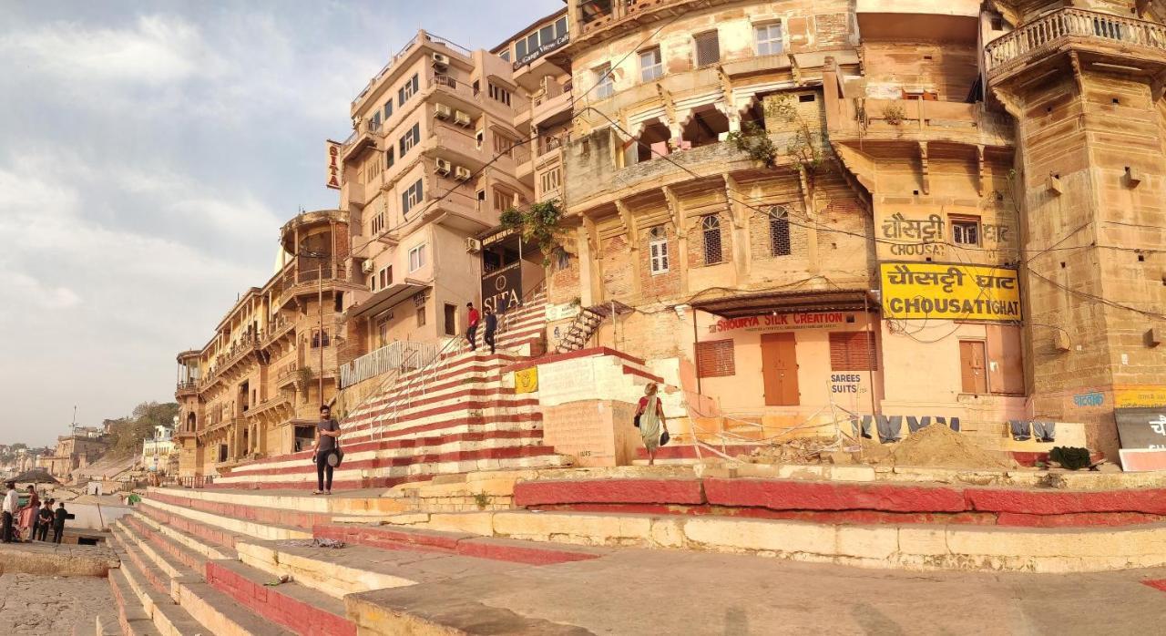 Hotel Sita Palace On Heritage Ghats Of Benaras Varanasi Exterior foto